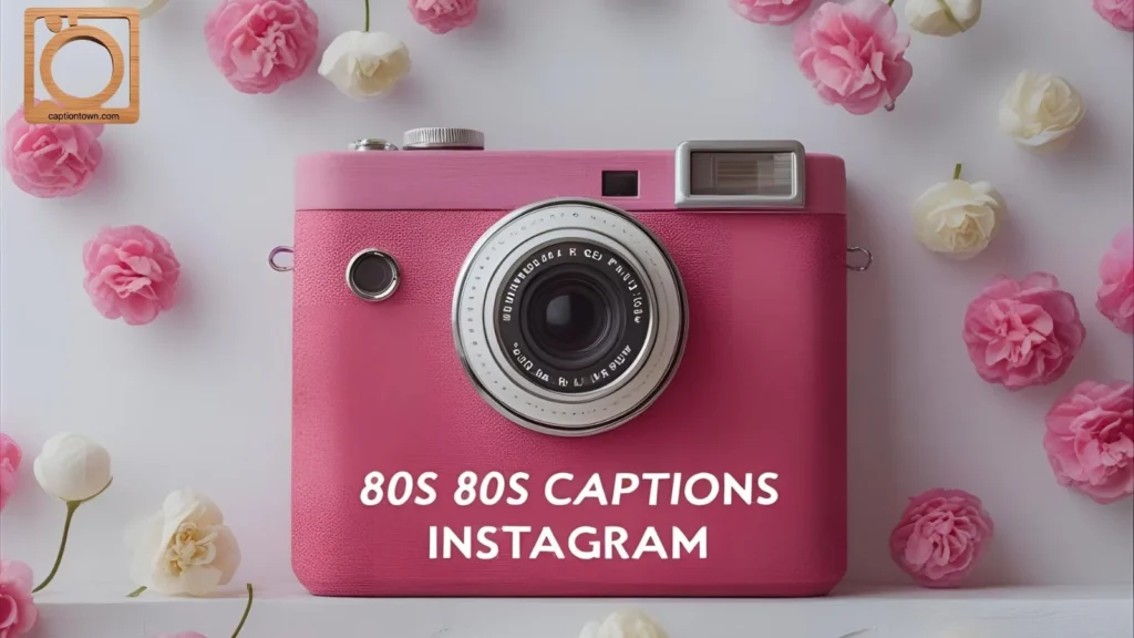 Bold 80s Fashion Captions