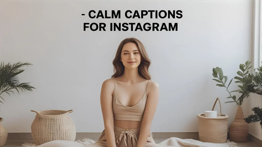 Calm Captions For Instagram