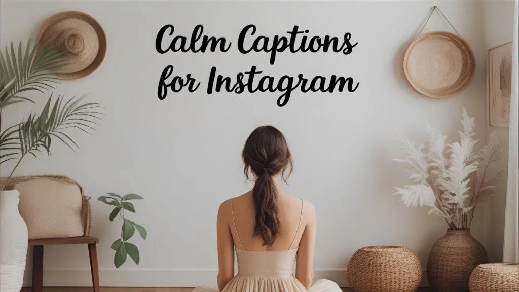 Calm Captions For Instagram