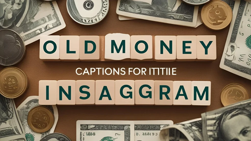 Old Money Captions for Instagram
