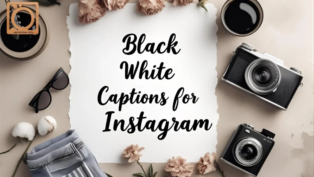 Black and White Selfie Captions