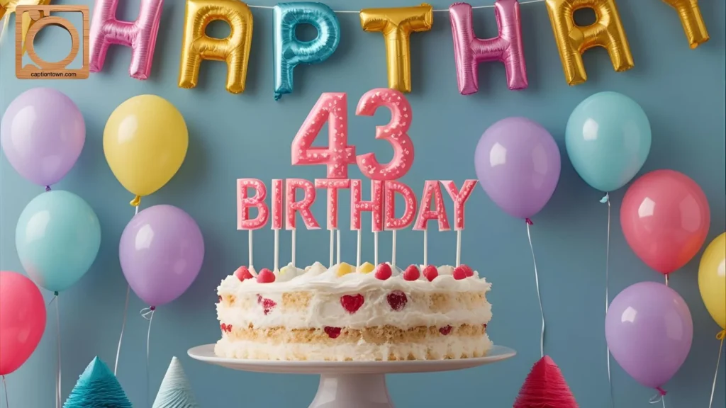 Classy 43rd Birthday Captions