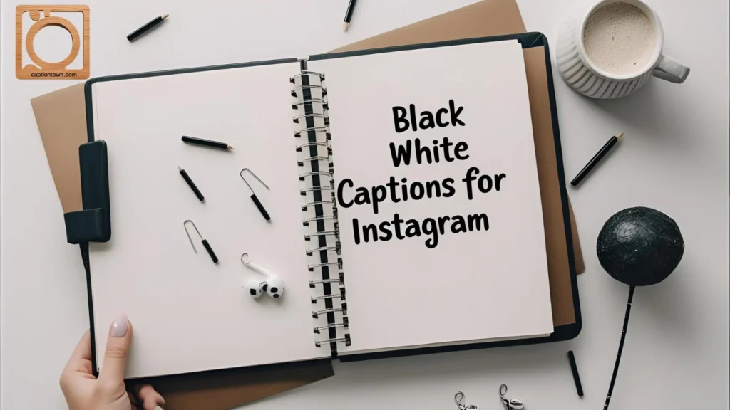 Classy Black and White Captions 