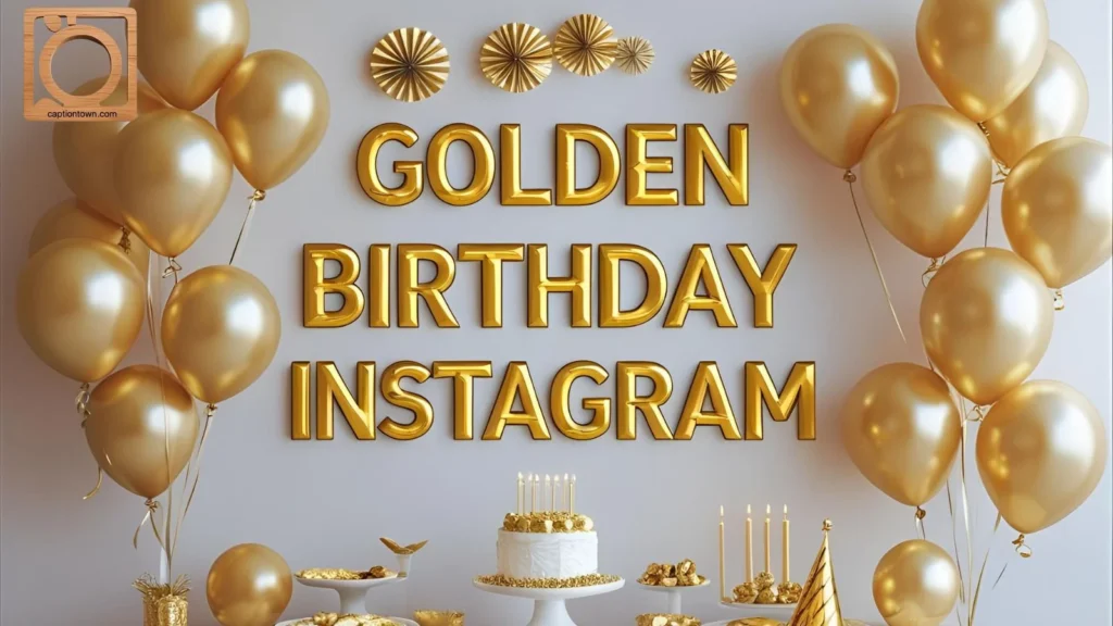 Golden Birthday Selfie Captions