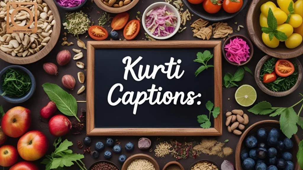 Mirror Work Kurti Captions
