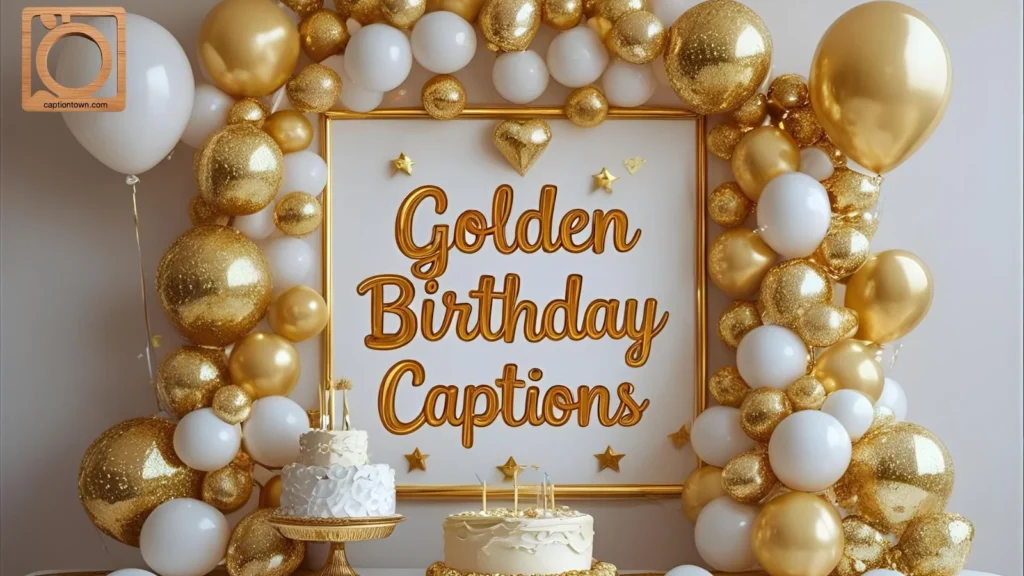 Sweet Golden Birthday Captions