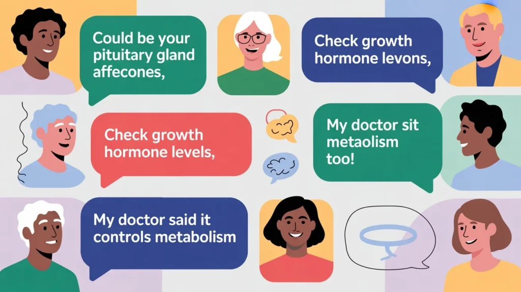 Examples of Pituitary Gland in Conversation