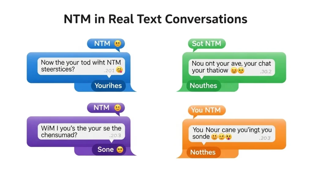 Realistic Examples of NTM in Online Chats