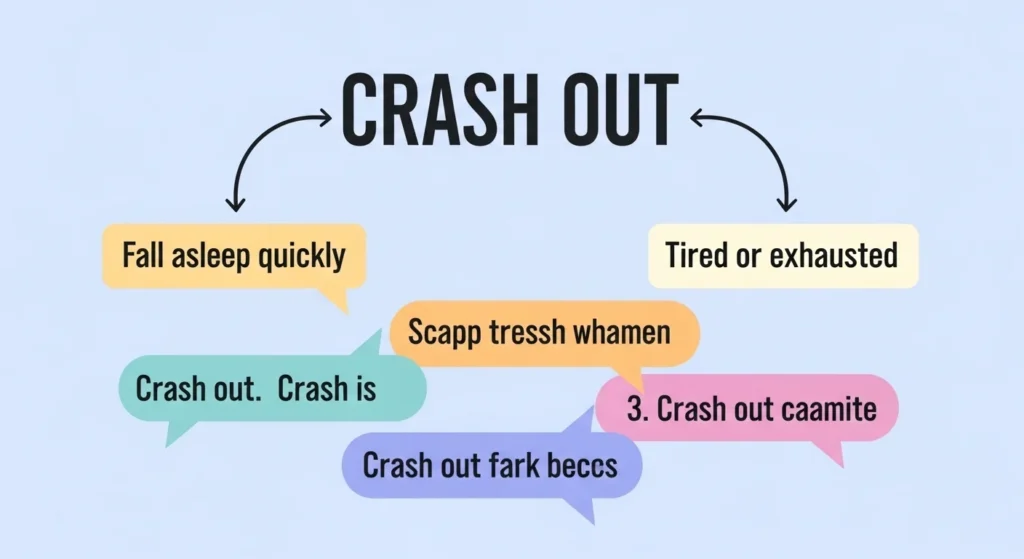 Crash Out Mean in Text