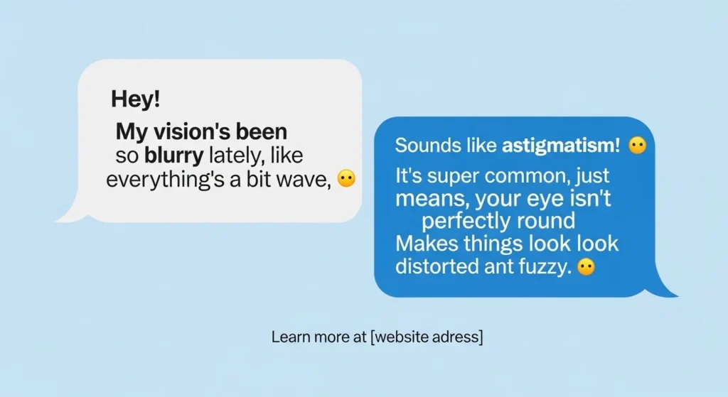 Examples of Astigmatism in Conversation