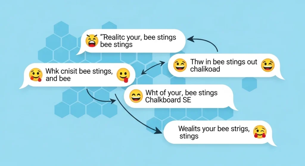 Examples of “Bee Sting” in Conversation