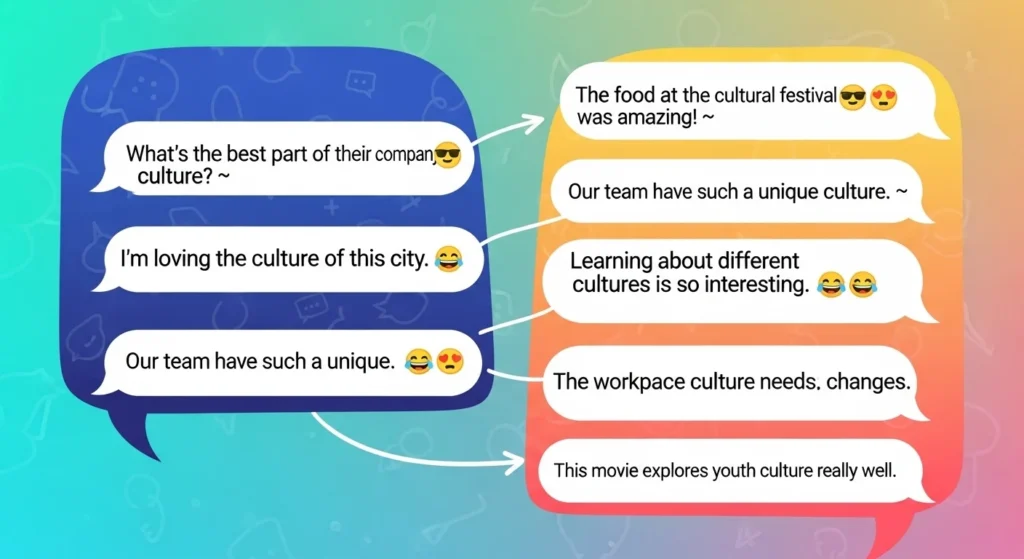 Examples of Culture in Conversation