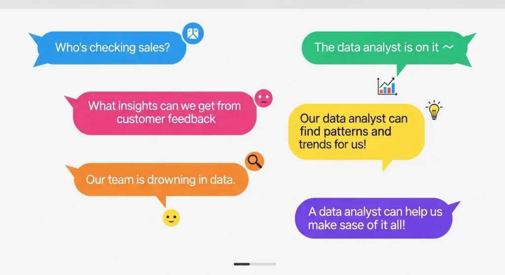 Examples of “Data Analyst” in Conversation