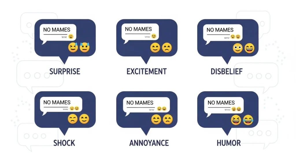 Examples of No Mames in Conversation