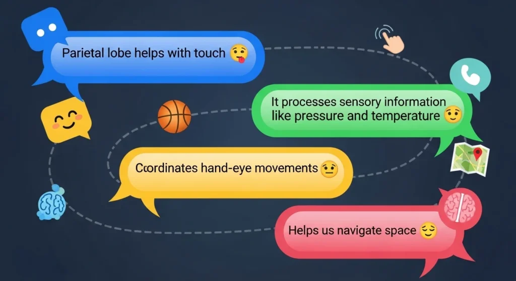 Examples of Parietal Lobe in Conversation