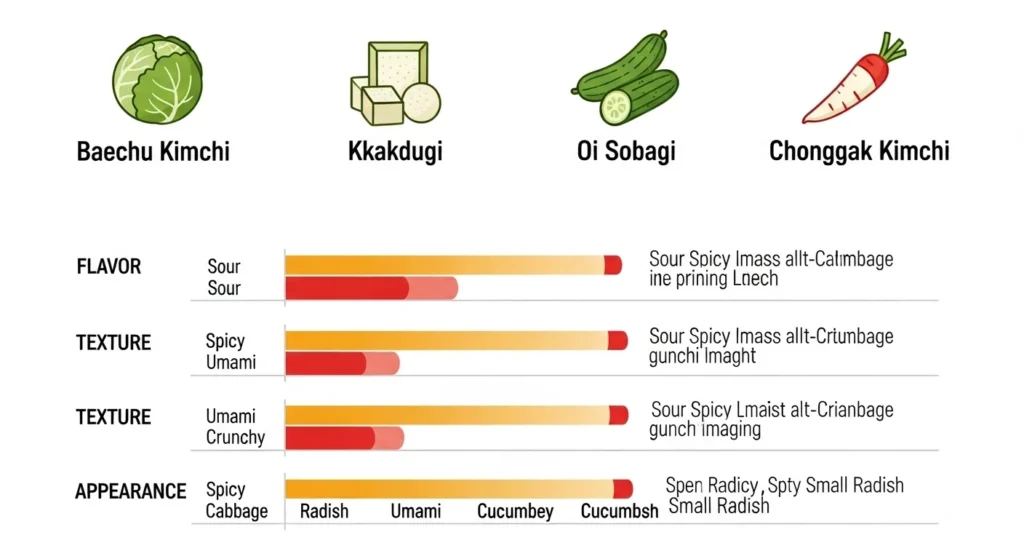 How Kimchi Flavor Varies by Type