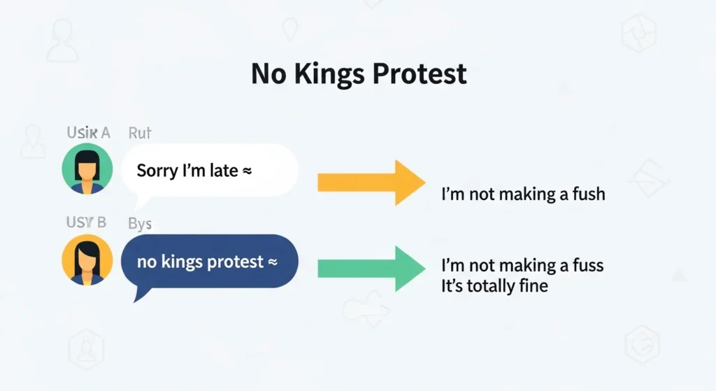 No Kings Protest Mean in Text