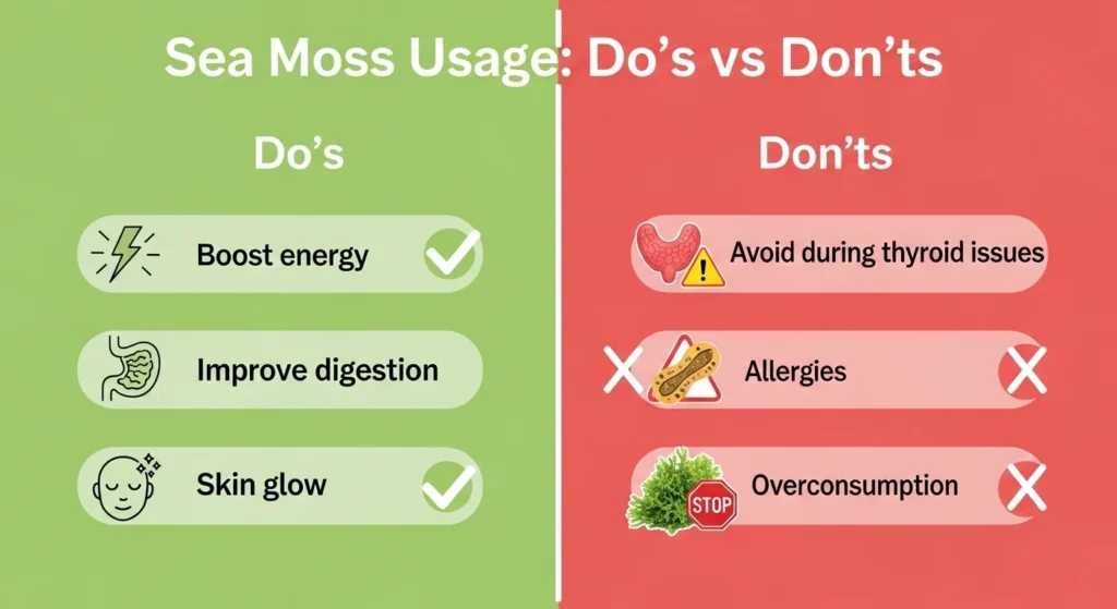 When to Use and When Not to Use Sea Moss