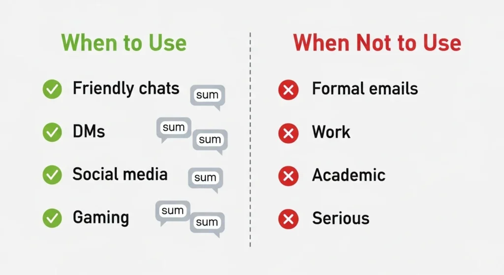 When to Use and When Not to Use Sum