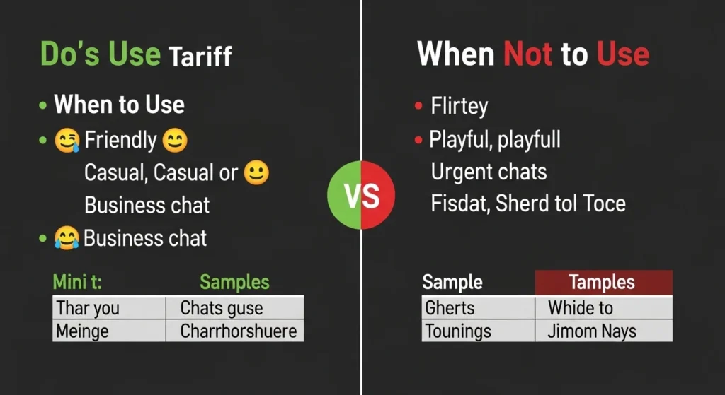 When to Use and When Not to Use Tariff