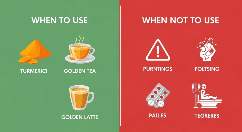 When to Use and When Not to Use Turmeric