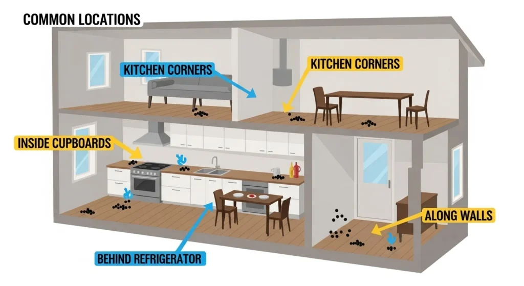 Where Are Rat Droppings Commonly Found