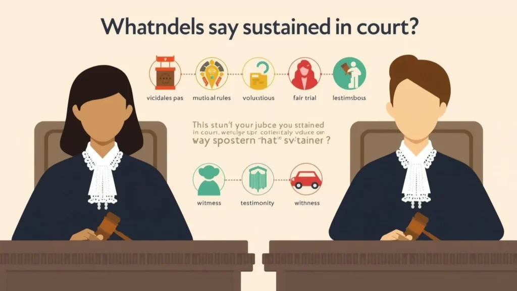 Why Judges Say Sustained