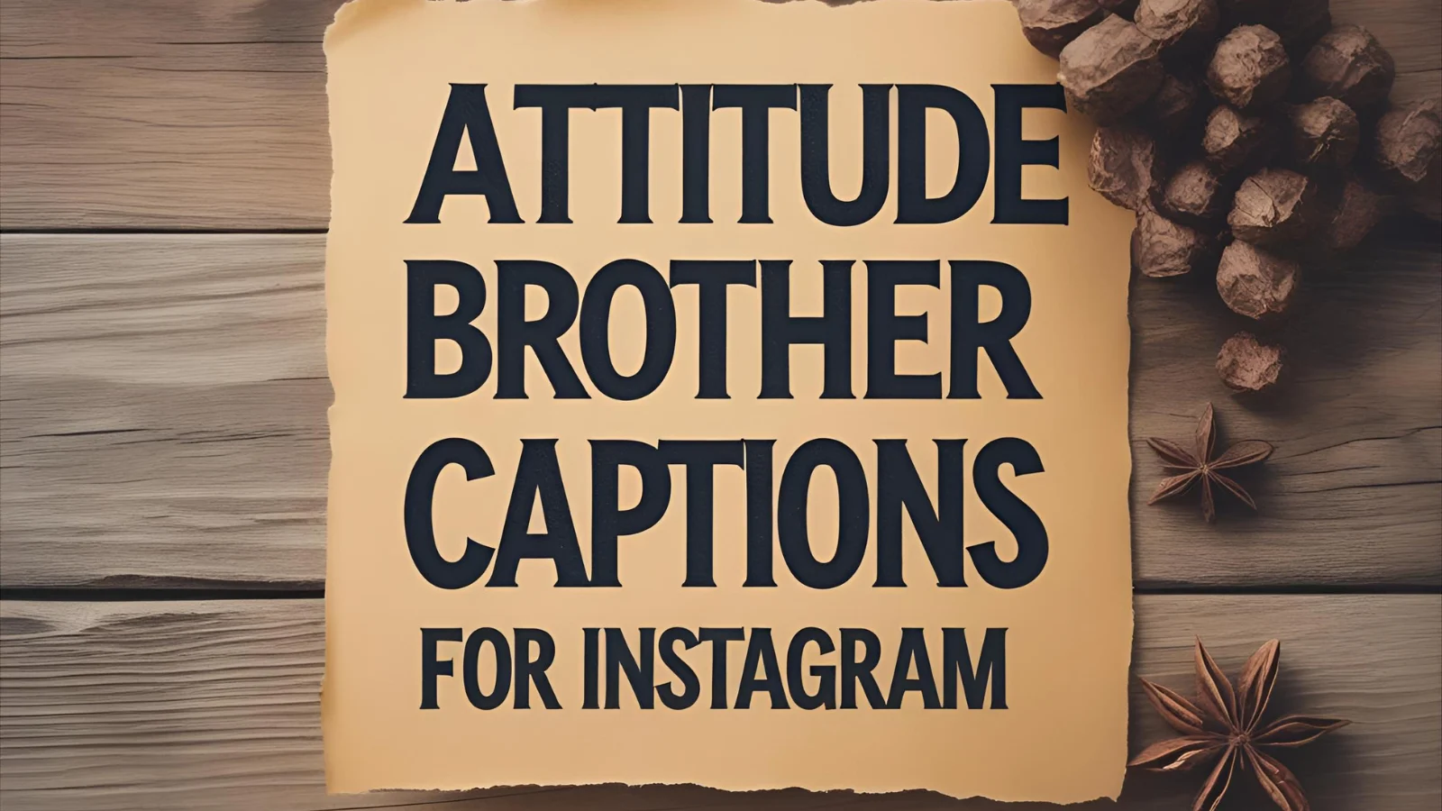 401+ Attitude Brother Captions For Instagram