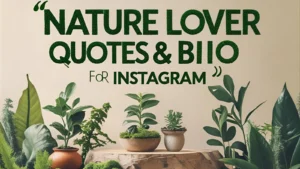 401+ Inspiring Nature Lover Quotes & Bio for Instagram
