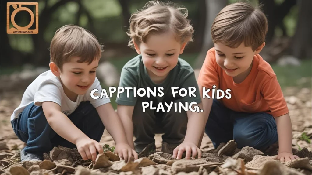 Captions for Kids Playing