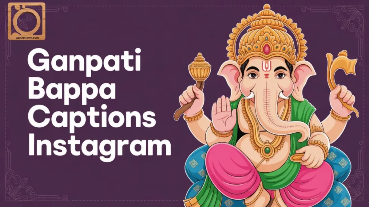 550+ Ganpati Bappa Captions Instagram 2025