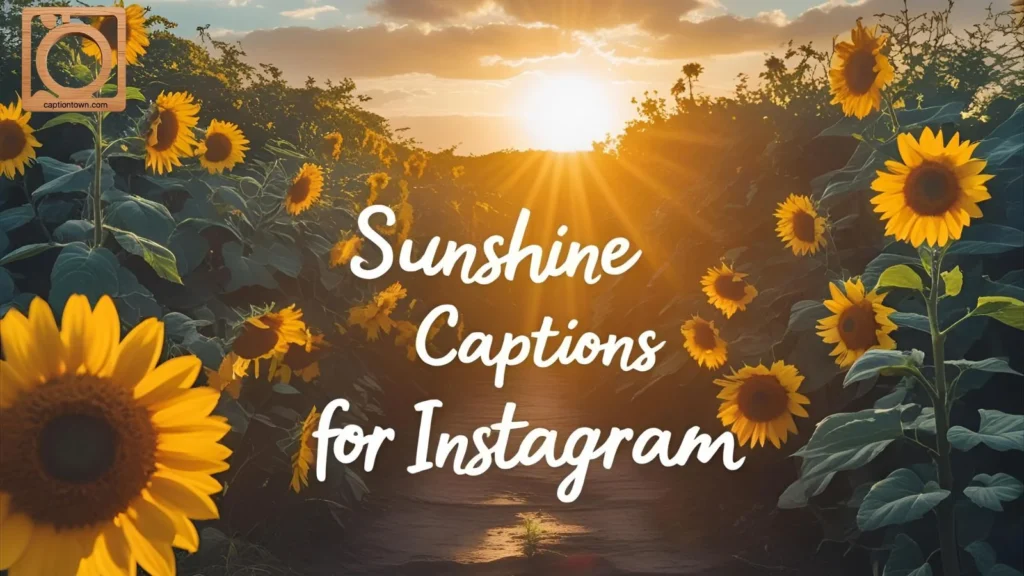 Sunshine Captions for Instagram