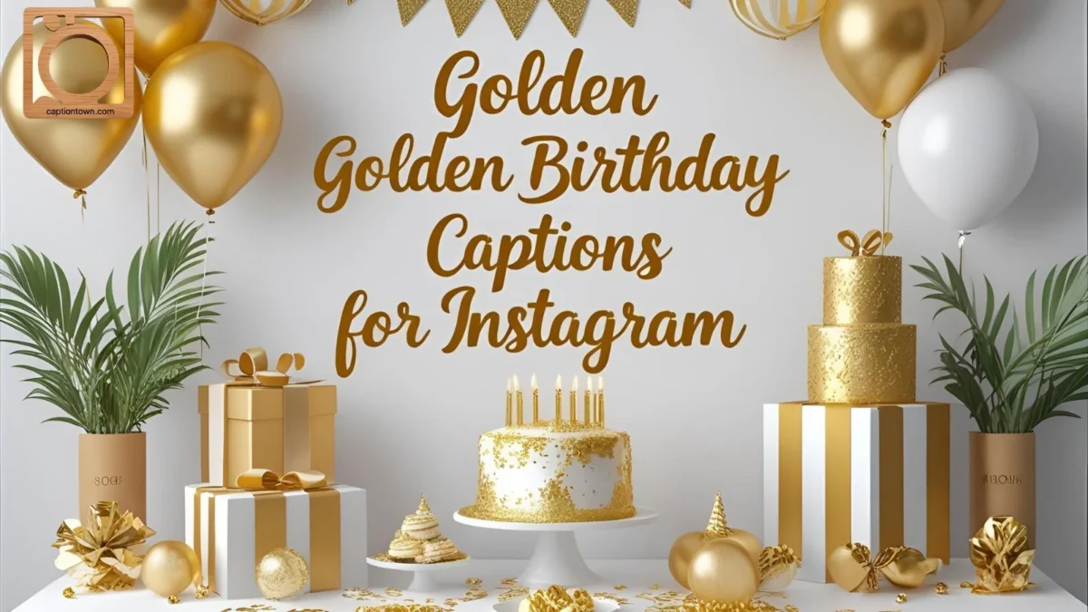 550+ Golden Birthday Captions for Instagram