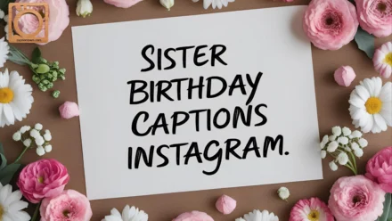 350+ Sister Birthday Captions Instagram 2025