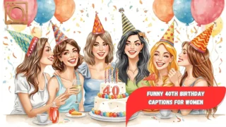 550+ Funny 40th Birthday Captions for Women 2025-2026
