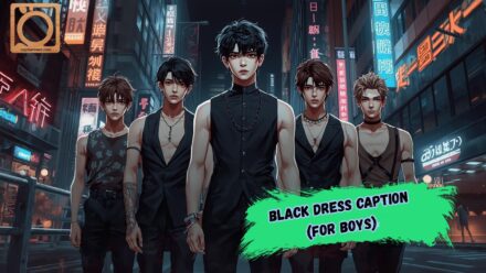550+ Black Dress Caption (for Boys) for Instagram 2025–2026