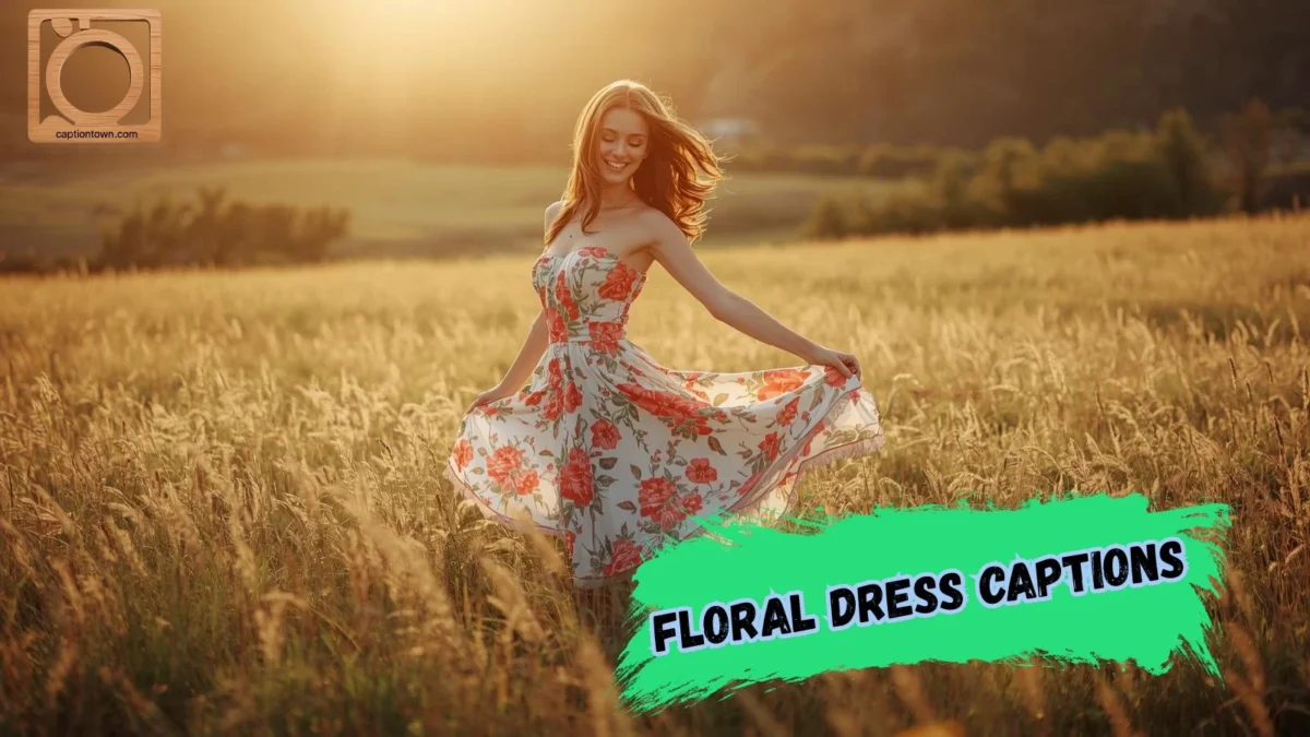 550+ Floral Dress Captions for Instagram 2026