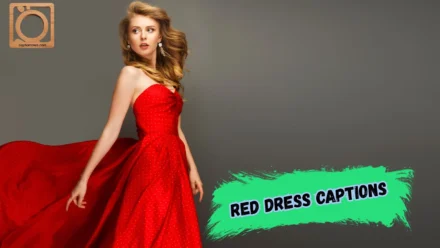 550+ Red Dress Captions for Instagram 2026