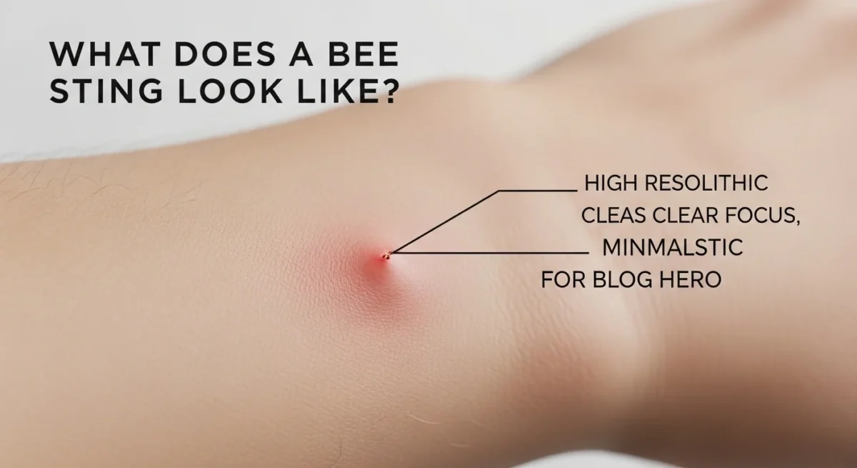 What Does a Bee Sting Look Like? 🐝